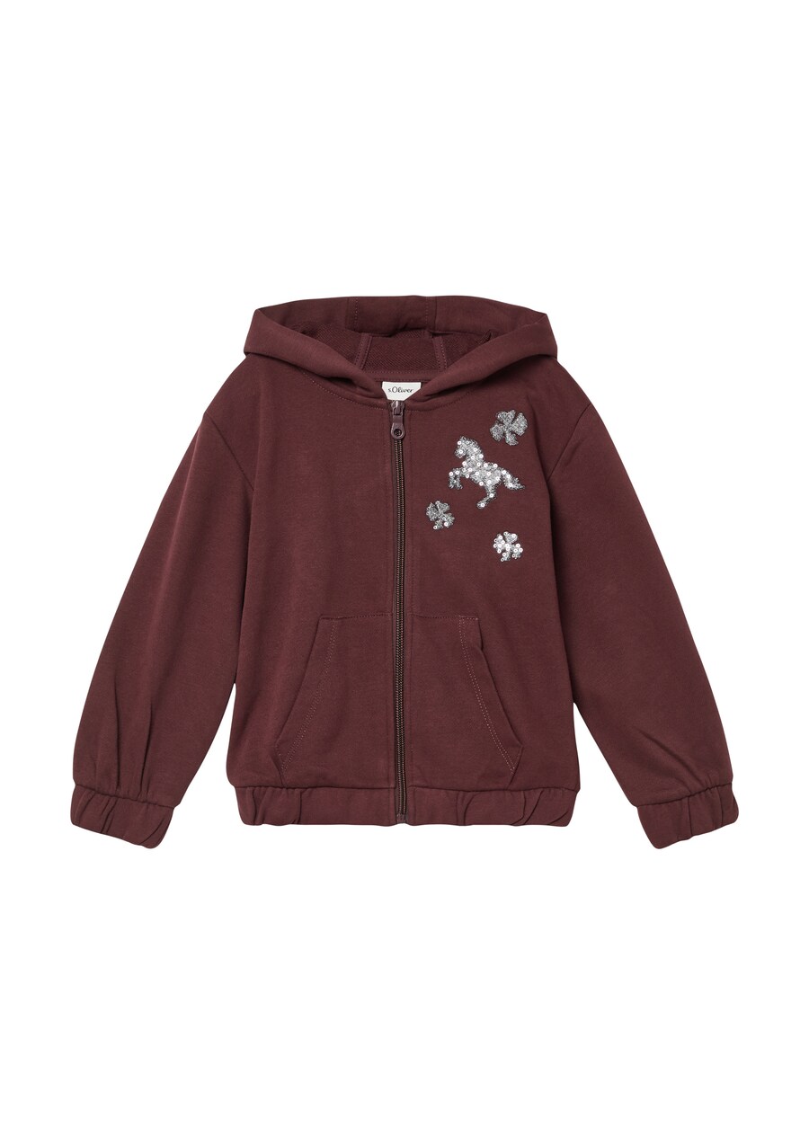 Толстовка с капюшоном на молнии s.Oliver, бордовый
Толстовка с капюшоном на молнии s.Oliver, бордовый