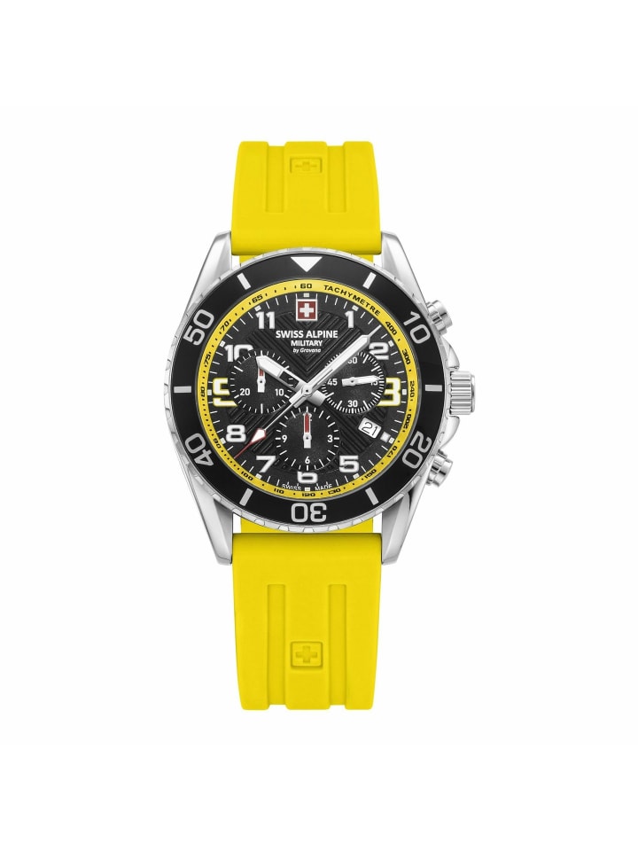 Swiss Alpine Military by Grovana Аналоговые мужские часы желтого цвета
Swiss Alpine Military by Grovana Аналоговые мужские часы желтого цвета