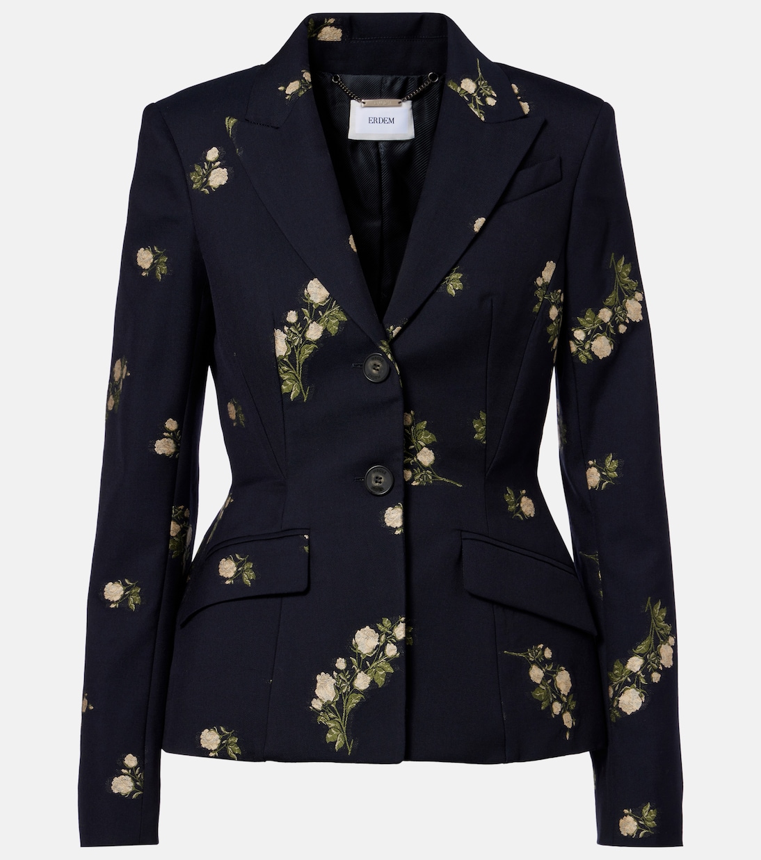 Жаккардовый блейзер с цветочным рисунком Erdem, Midnight Blue
Жаккардовый блейзер с цветочным рисунком Erdem, Midnight Blue