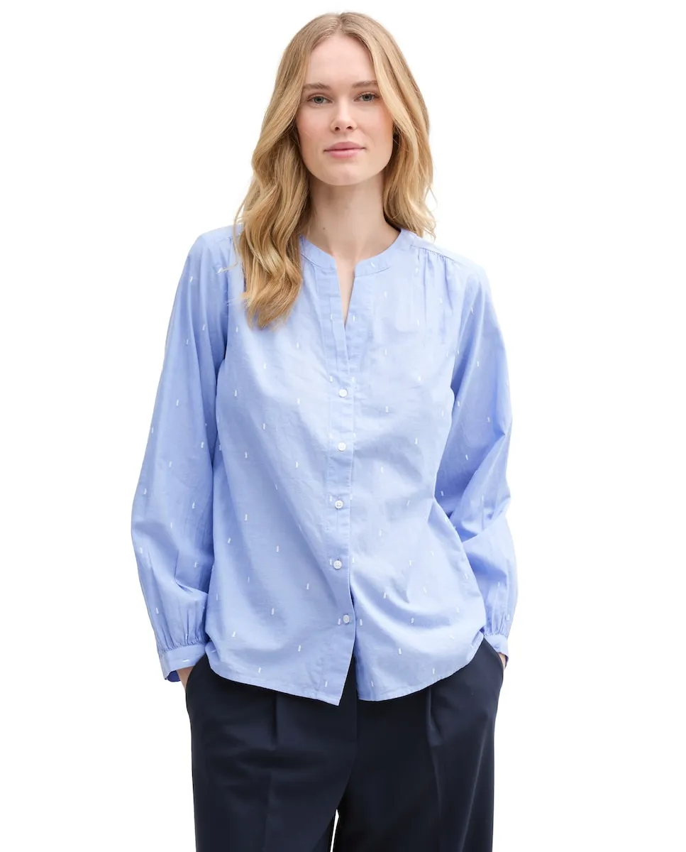 Женская рубашка с длинными рукавами и микропринтом Tom Tailor, голубой
Женская рубашка с длинными рукавами и микропринтом Tom Tailor, голубой
