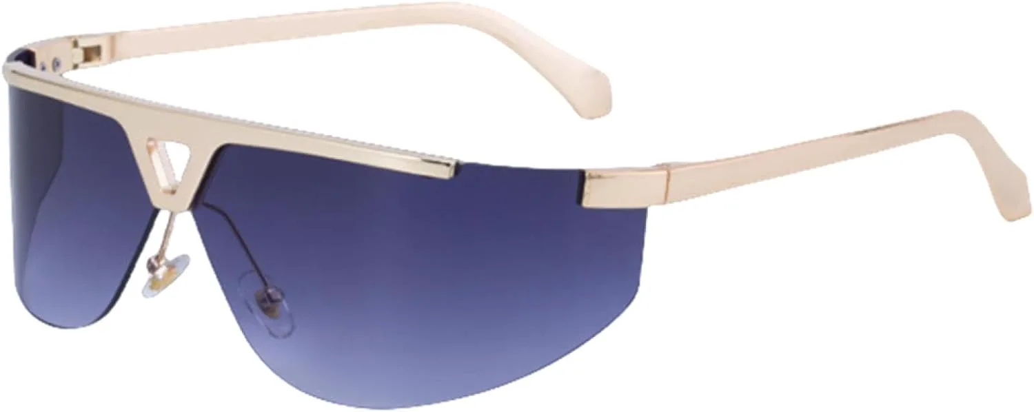 Крупные полуободковые солнцезащитные очки для женщин и мужчин в роскошной металлической оправе в стиле панк с защитой от УФ-излучения UV400 TVTBBVV, C2golddoublegray
Крупные полуободковые солнцезащитные очки для женщин и мужчин в роскошной металлической оправе в стиле панк с защитой от УФ-излучения UV400 TVTBBVV, C2golddoublegray