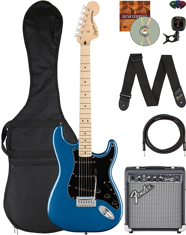 Электрогитара Fender Squier Affinity Stratocaster - Lake Placid Blue w/ Frontman 10G Amplifier
Электрогитара Fender Squier Affinity Stratocaster - Lake Placid Blue w/ Frontman 10G Amplifier