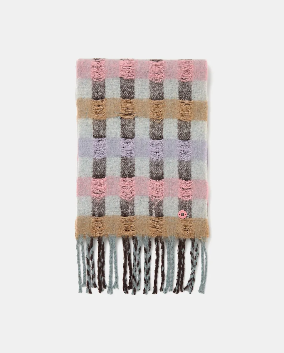 Шарф в клетку с цветами Jo & Mr. Joe
Шарф в клетку с цветами Jo & Mr. Joe