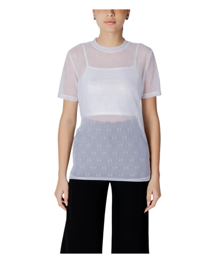 Белая футболка с короткими рукавами и круглым вырезом Armani Exchange, белый
Белая футболка с короткими рукавами и круглым вырезом Armani Exchange, белый