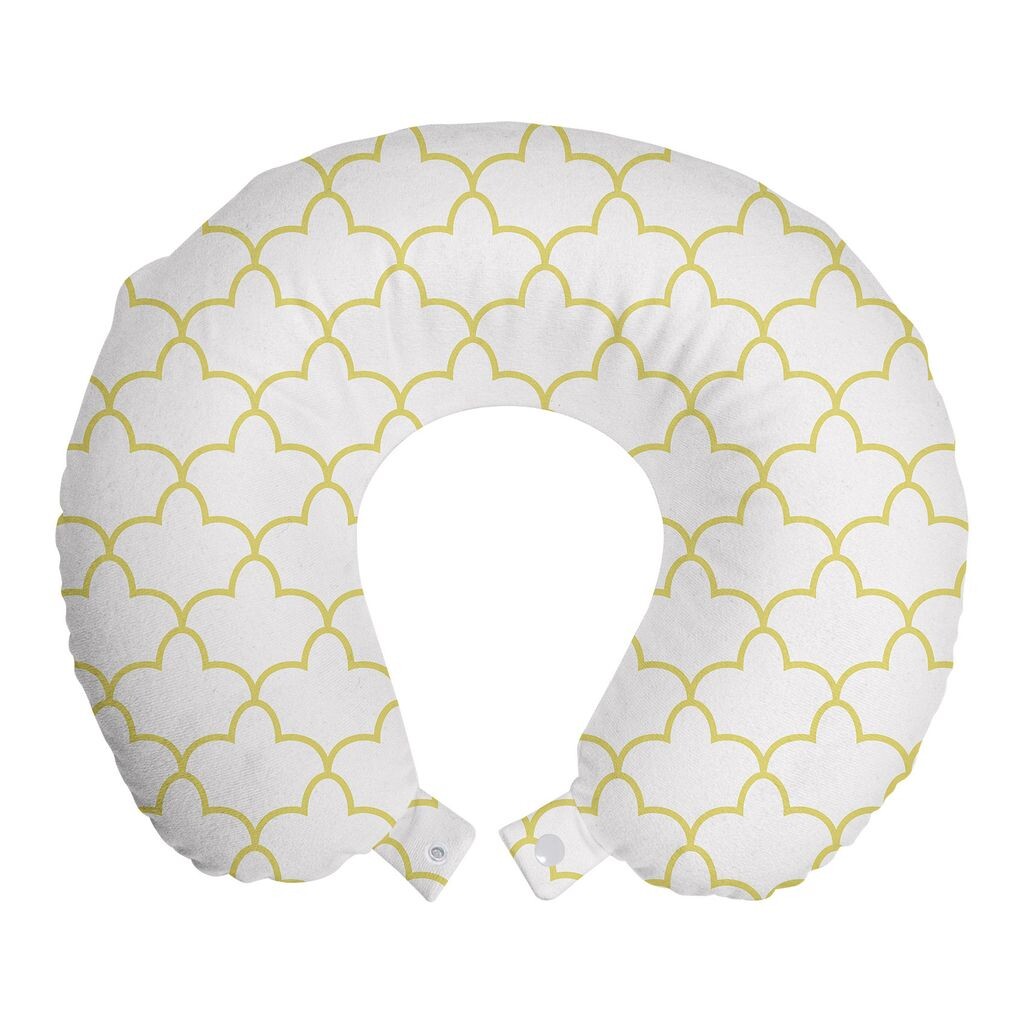 ABAKUHAUS Quatrefoil Дорожная подушка для шеи, форма в марокканском стиле, дорожный предмет из пенопласта для самолета и автомобиля, 30x30 см, желтый и белый
ABAKUHAUS Quatrefoil Дорожная подушка для шеи, форма в марокканском стиле, дорожный предмет из пенопласта для самолета и автомобиля, 30x30 см, желтый и белый