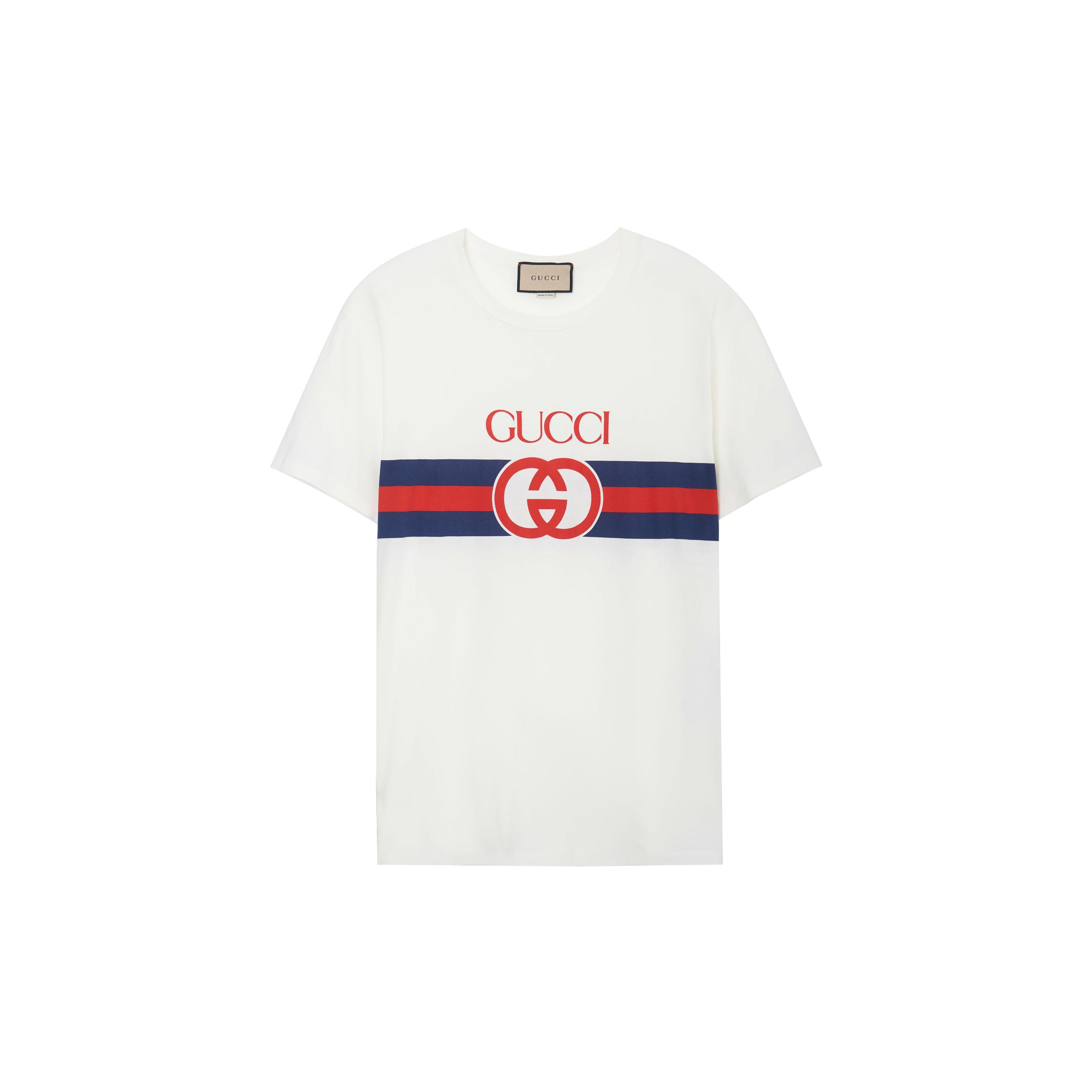 Футболка Interlocking G из хлопка GUCCI, белый
Футболка Interlocking G из хлопка GUCCI, белый
