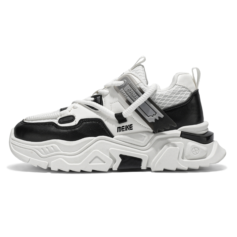 MEIKE Скользоустойчивые износостойкие дышащие массивные низкие кроссовки мужские черно-белые, цвет Black White
MEIKE Скользоустойчивые износостойкие дышащие массивные низкие кроссовки мужские черно-белые, цвет Black White