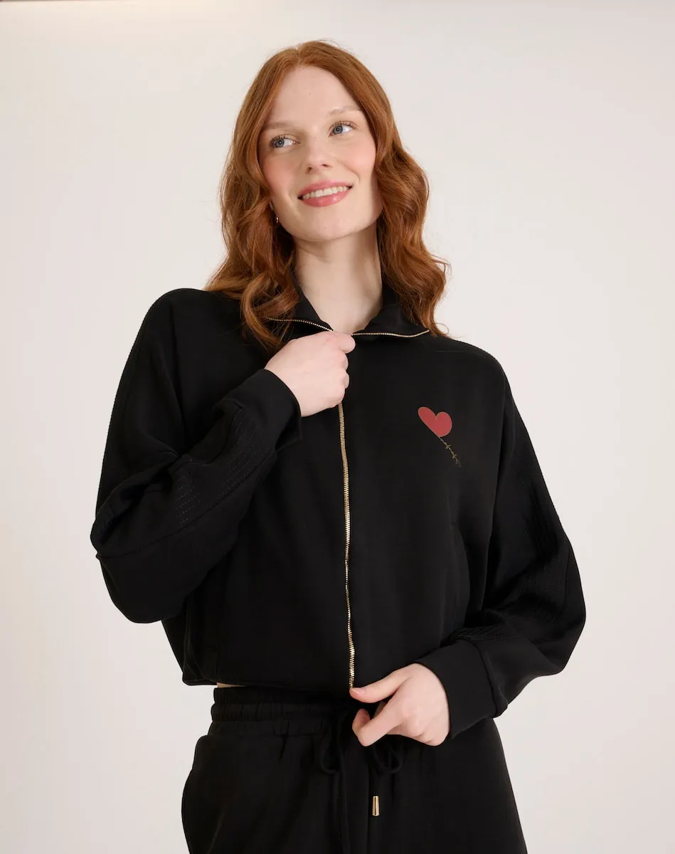 Женская толстовка с застежкой-молнией и принтом на спине Naf Naf, черный
Женская толстовка с застежкой-молнией и принтом на спине Naf Naf, черный