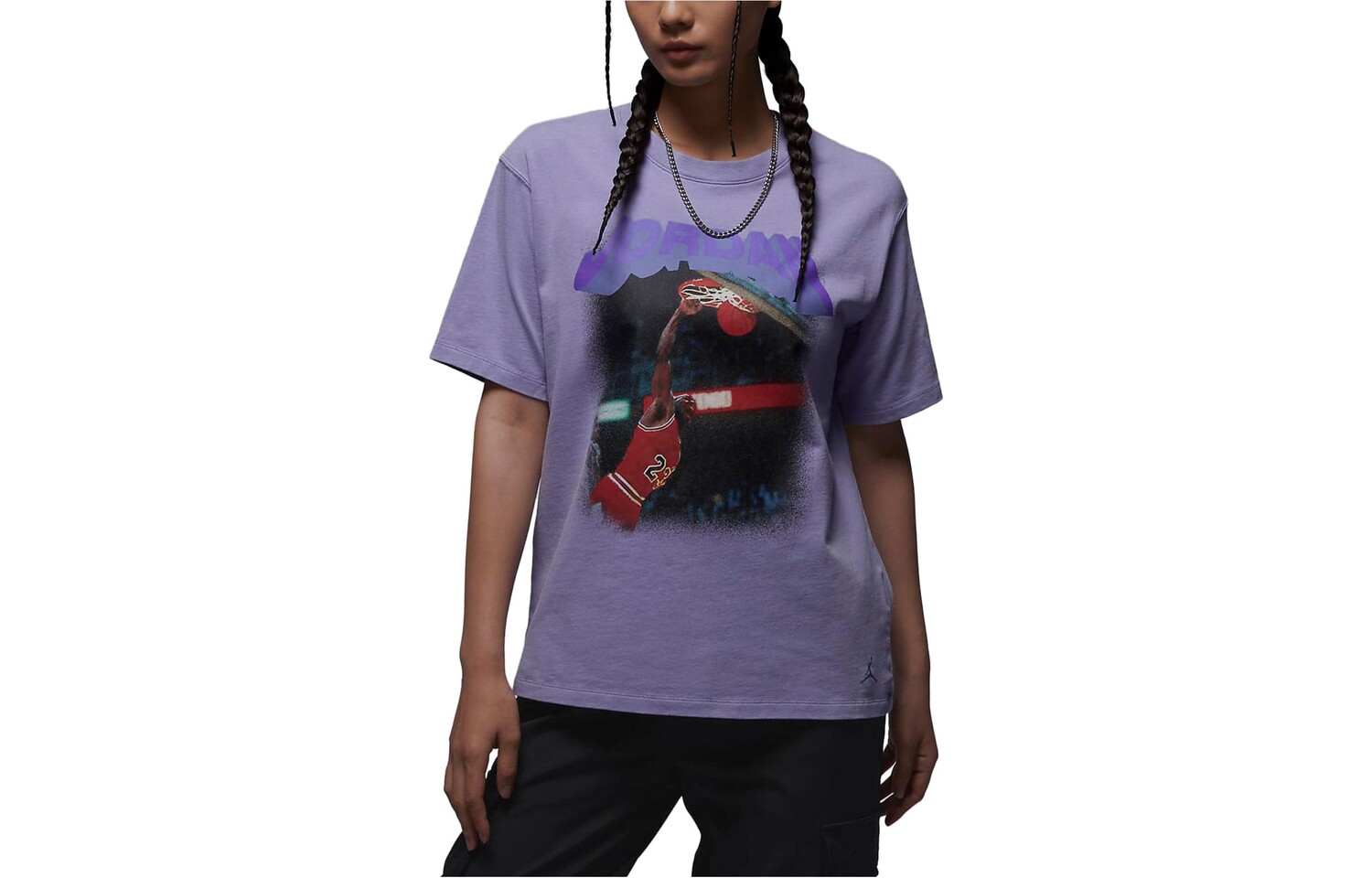 Футболка женская фиолетовая Jordan
Футболка женская фиолетовая Jordan