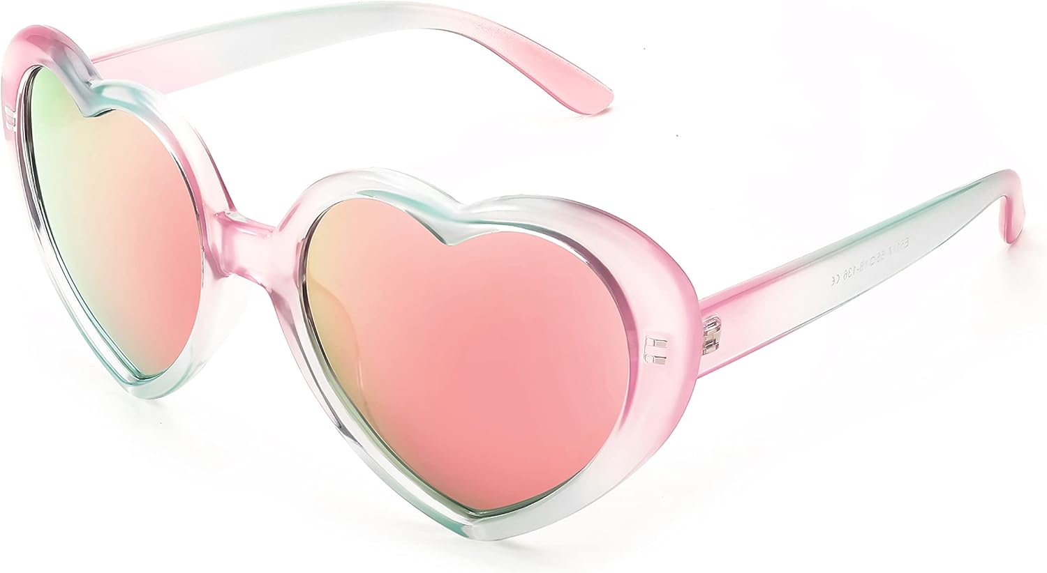 FEISEDY Поляризованные солнцезащитные очки в форме сердца, увеличенного размера, в винтажном стиле, модные, для женщин, защита от ультрафиолета UV400, модель B2337, Pink-green Frame & Mirror Pink Lens
FEISEDY Поляризованные солнцезащитные очки в форме сердца, увеличенного размера, в винтажном стиле, модные, для женщин, защита от ультрафиолета UV400, модель B2337, Pink-green Frame & Mirror Pink Lens