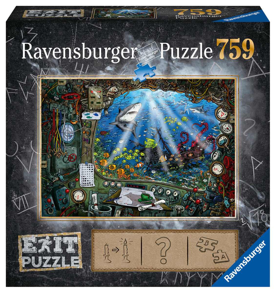 Ravensburger, пазл, Выход, Подводная лодка, 759 шт.
Ravensburger, пазл, Выход, Подводная лодка, 759 шт.