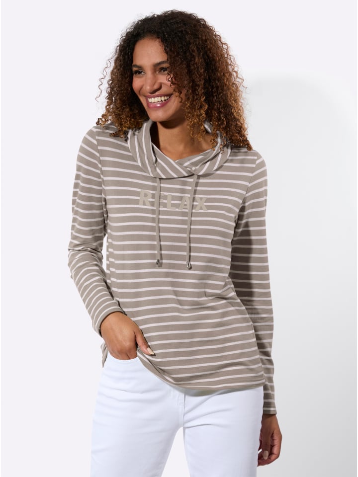 Толстовка в серо-коричневую и белую полоску WITT WEIDEN
Толстовка в серо-коричневую и белую полоску WITT WEIDEN