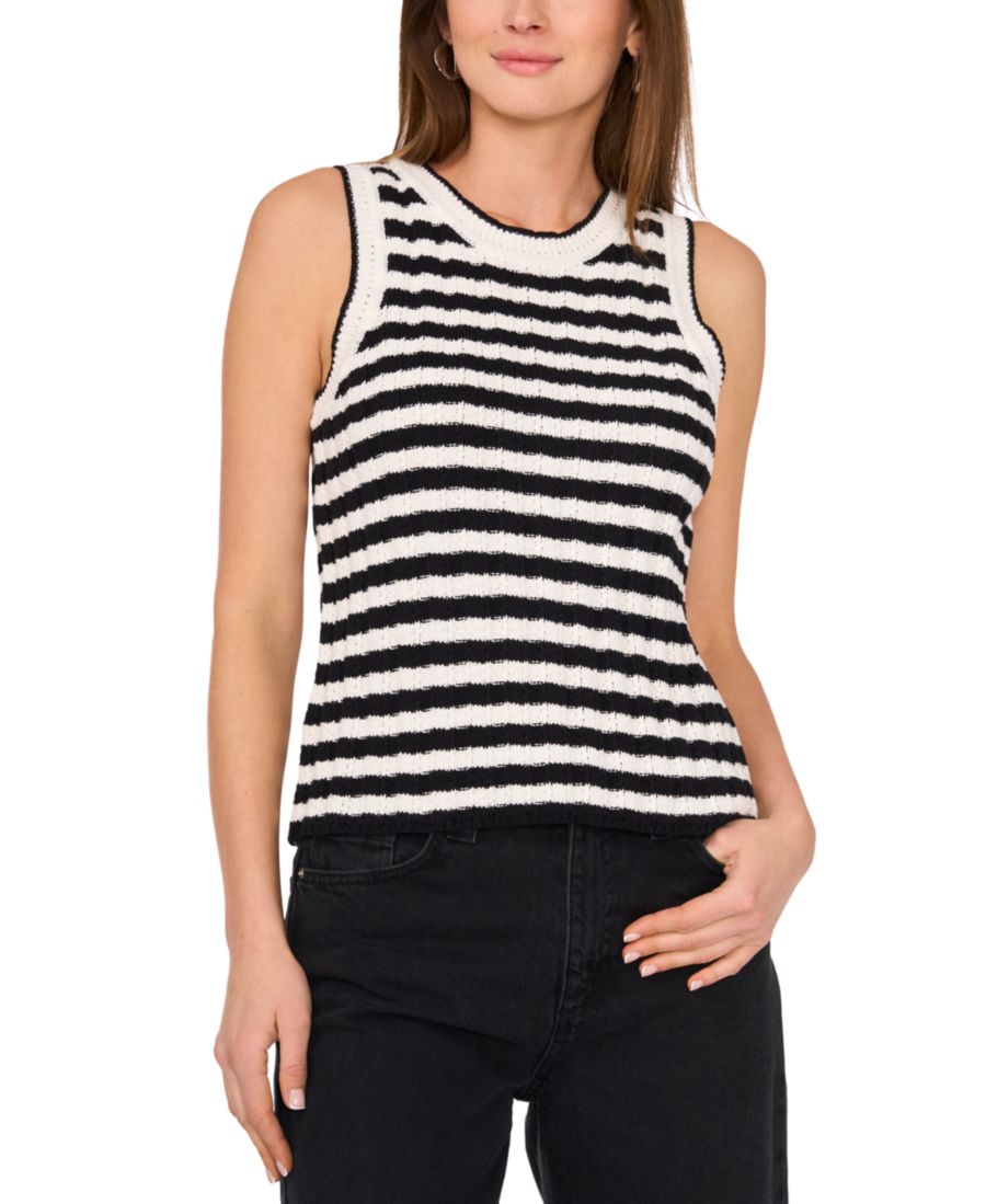 Женский полосатый свитер без рукавов Sam & Jess, Rich Black/antique White
Женский полосатый свитер без рукавов Sam & Jess, Rich Black/antique White