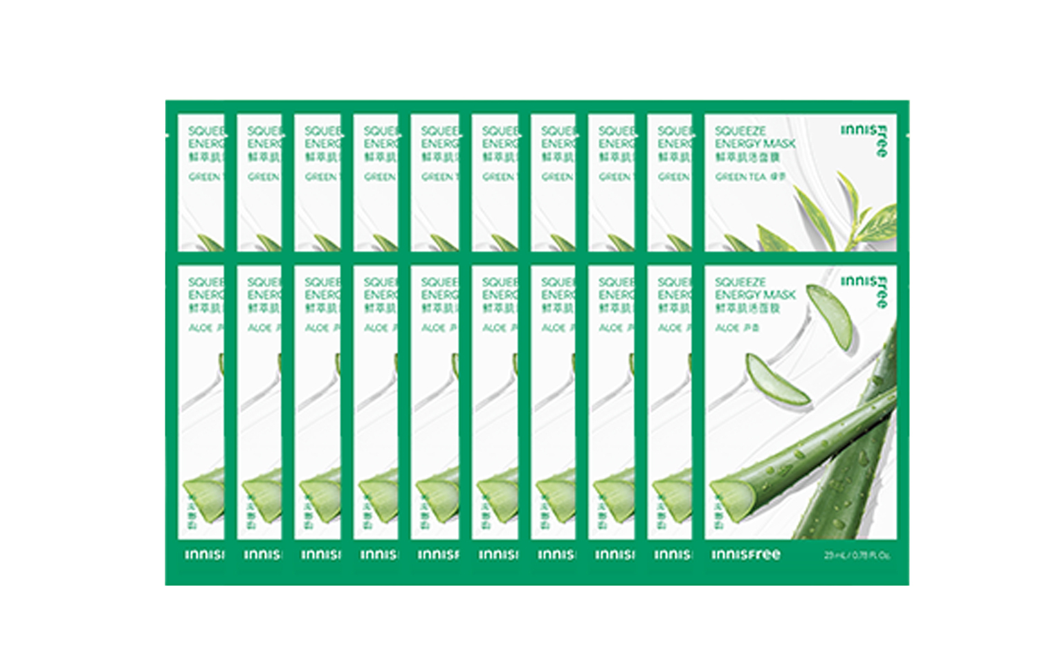 Маска для лица YUESHIFENGYIN Green Tea+Aloe Vera увлажняющая и контролирующая жирность 10 шт+10 шт/12 шт+12 шт Innisfree, Freshly Brewed зеленый Facial Mask 10 Piece+Freshly Brewed Aloe Vera Facial Mask 10 Piece
Маска для лица YUESHIFENGYIN Green Tea+Aloe Vera увлажняющая и контролирующая жирность 10 шт+10 шт/12 шт+12 шт Innisfree, Freshly Brewed зеленый Facial Mask 10 Piece+Freshly Brewed Aloe Vera Facial Mask 10 Piece