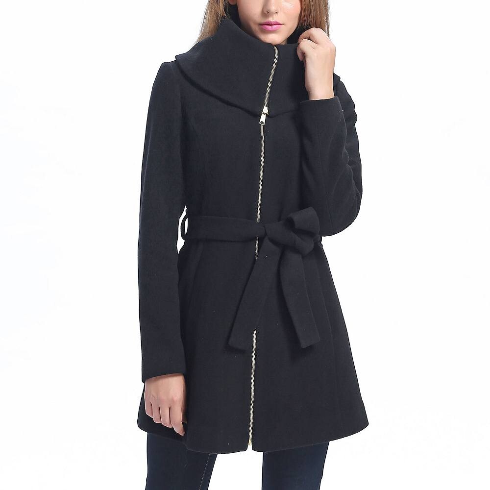 Женское полушерстяное пальто Bgsd Robin с поясом BGSD, черный
Женское полушерстяное пальто Bgsd Robin с поясом BGSD, черный