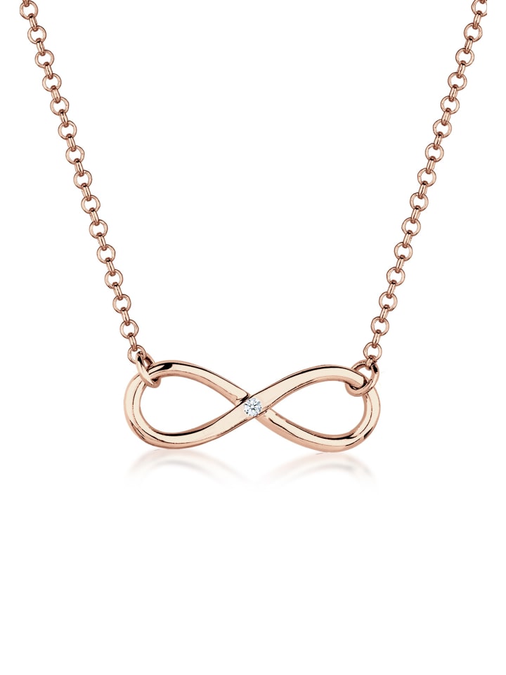 Elli DIAMONDS Колье в виде символа бесконечности из серебра 925 пробы с отделкой под розовое золото
Elli DIAMONDS Колье в виде символа бесконечности из серебра 925 пробы с отделкой под розовое золото