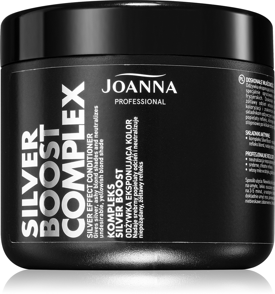 Кондиционер Silver Boost Complex с фиолетовыми пигментами для нейтрализации желтизны Joanna, 500 гр
Кондиционер Silver Boost Complex с фиолетовыми пигментами для нейтрализации желтизны Joanna, 500 гр