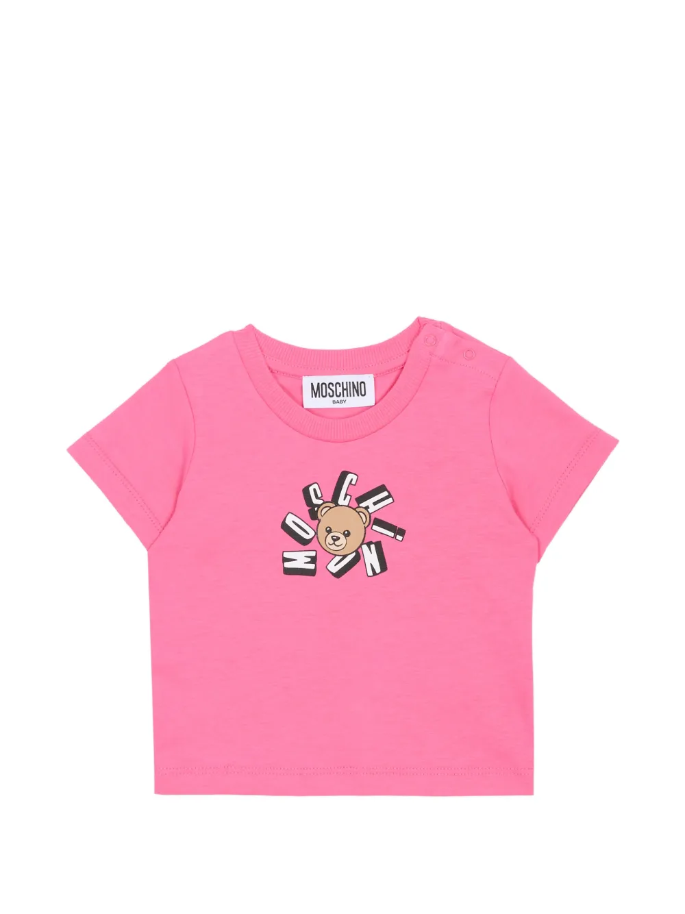 Футболка с короткими рукавами и принтом Moschino Kids, розовый
Футболка с короткими рукавами и принтом Moschino Kids, розовый