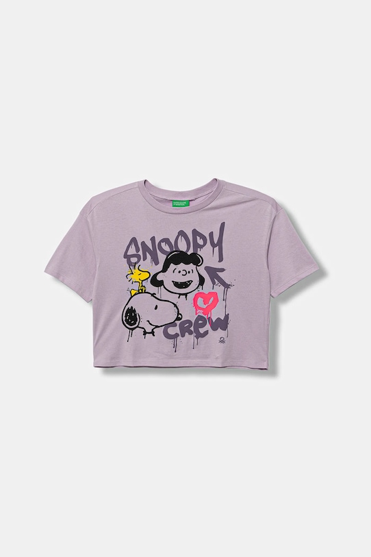 Детская хлопковая футболка United Colors Of Benetton, фиолетовый
Детская хлопковая футболка United Colors Of Benetton, фиолетовый