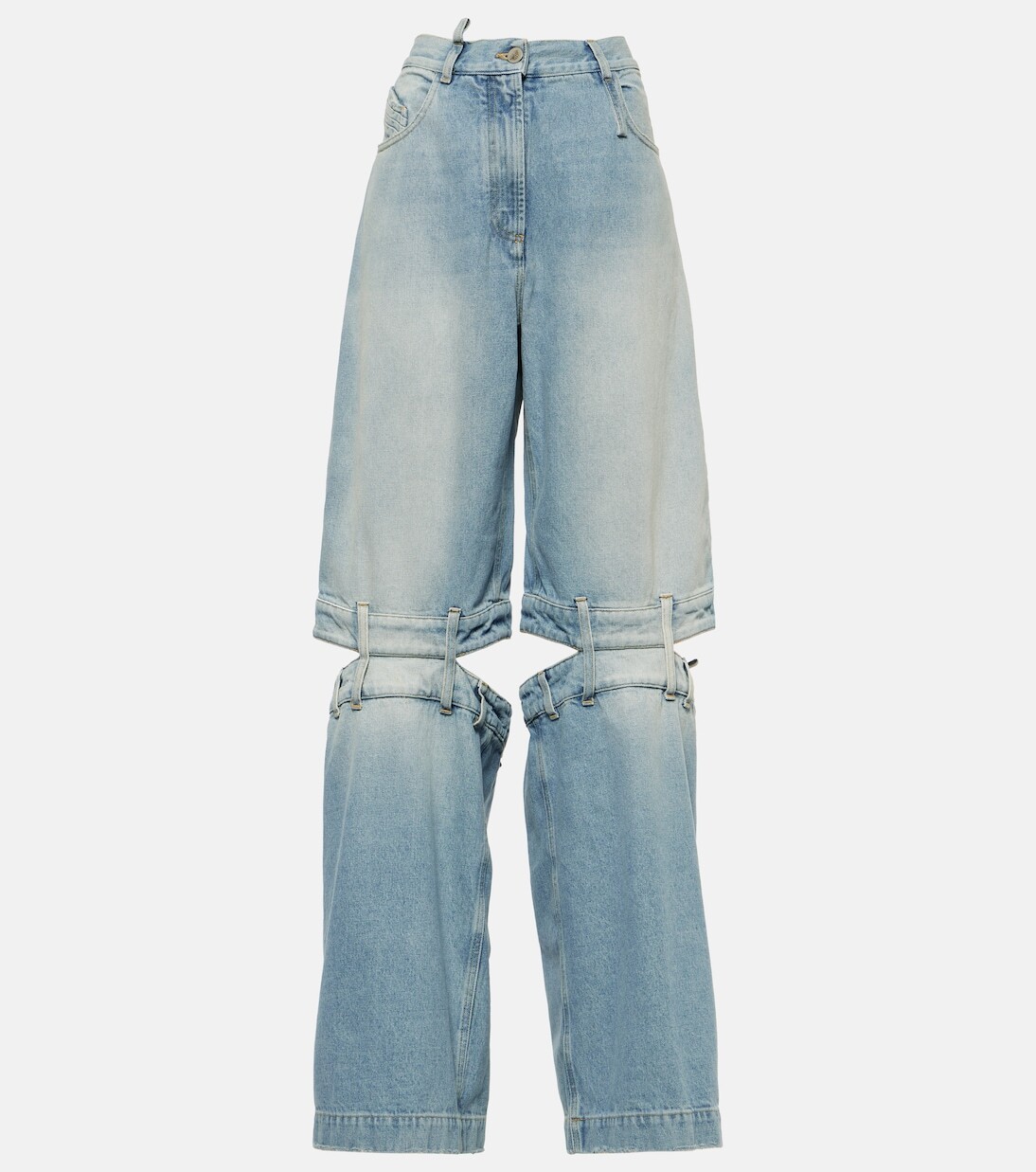 Джинсы широкого кроя с низкой посадкой The Attico, синий
Джинсы широкого кроя с низкой посадкой The Attico, синий