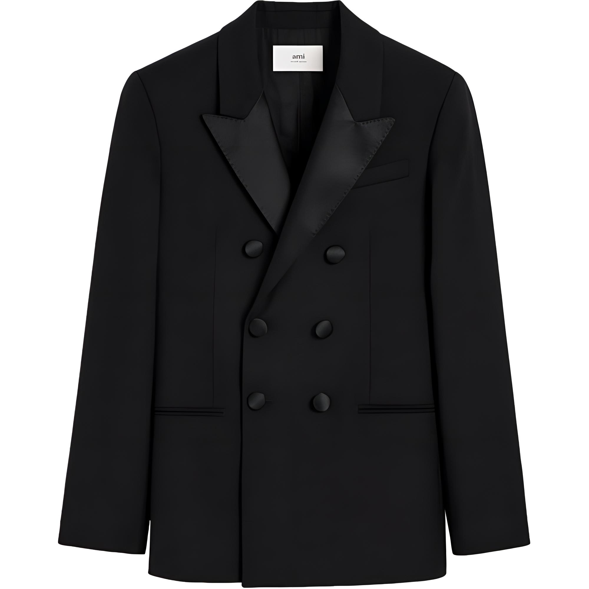 Парижский двубортный приталенный блазер AMIPARIS, черный
Парижский двубортный приталенный блазер AMIPARIS, черный