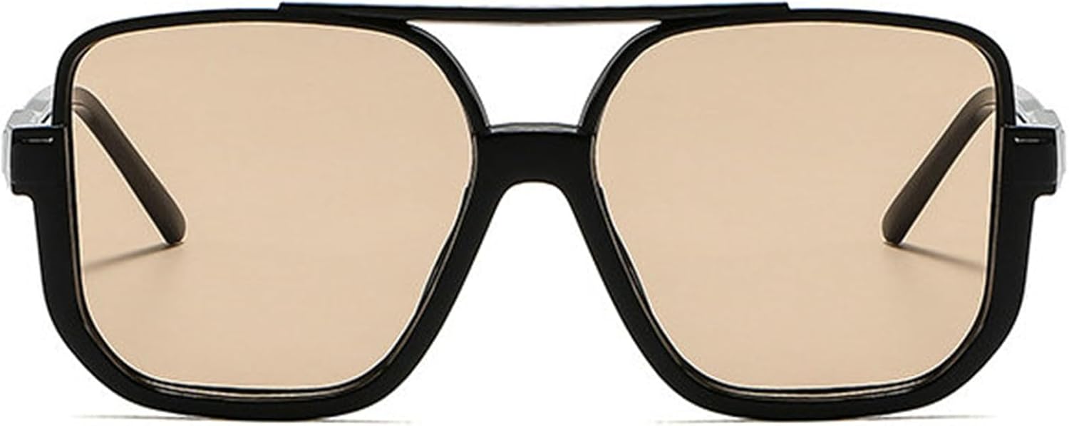 Солнцезащитные очки Willochra большого размера в стиле «пилот» для женщин и мужчин, винтажные квадратные солнцезащитные очки 90-х годов, женские очки с двойной перемычкой, черные, C4
Солнцезащитные очки Willochra большого размера в стиле «пилот» для женщин и мужчин, винтажные квадратные солнцезащитные очки 90-х годов, женские очки с двойной перемычкой, черные, C4