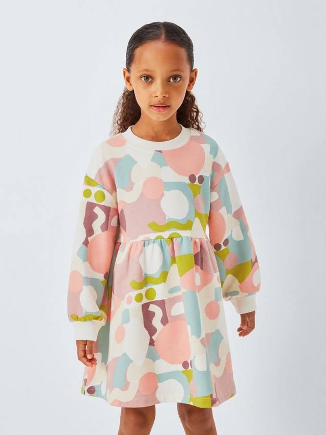 Детское платье-джерси с геометрическим принтом John Lewis, Pink Shapes
Детское платье-джерси с геометрическим принтом John Lewis, Pink Shapes