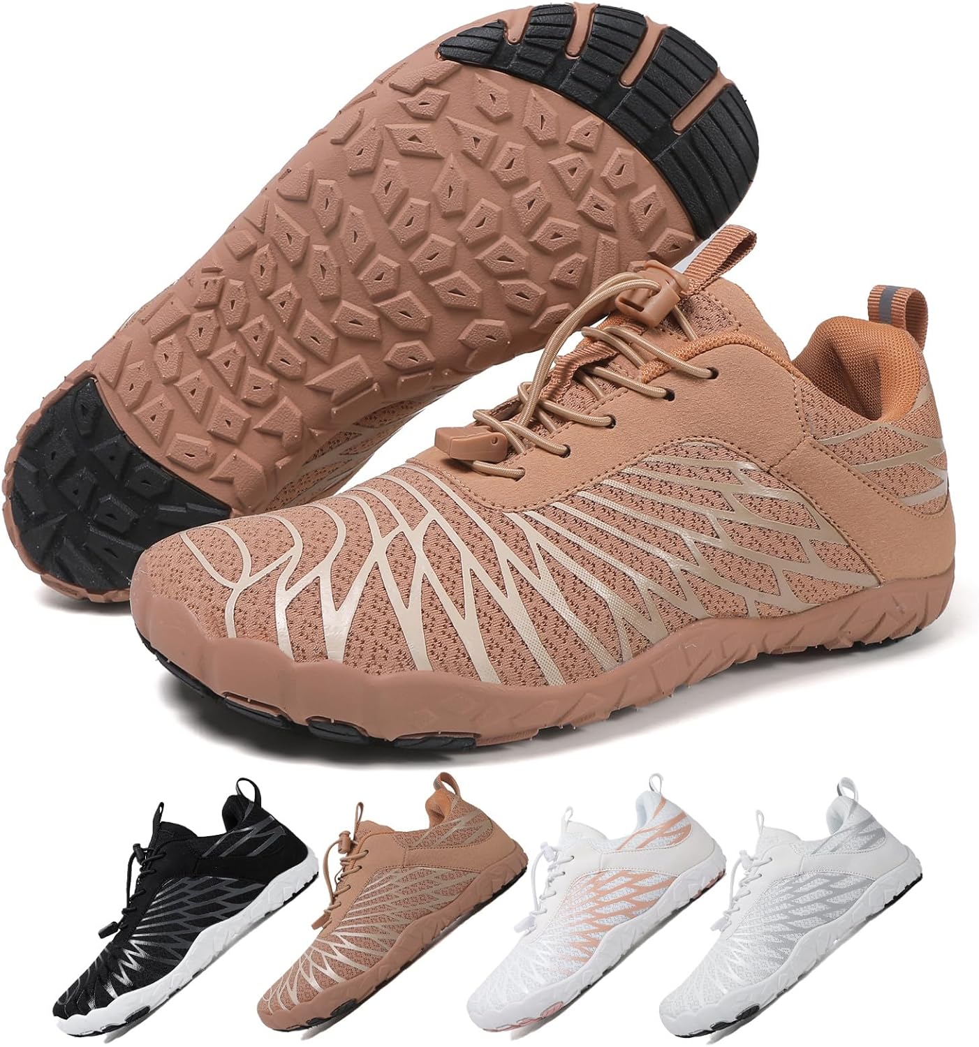 Походные кроссовки для пеших прогулок для женщин и мужчин, унисекс, легкие, с широкой носковой частью, противоскользящие, для бега и спорта Feedmoo, коричневый
Походные кроссовки для пеших прогулок для женщин и мужчин, унисекс, легкие, с широкой носковой частью, противоскользящие, для бега и спорта Feedmoo, коричневый