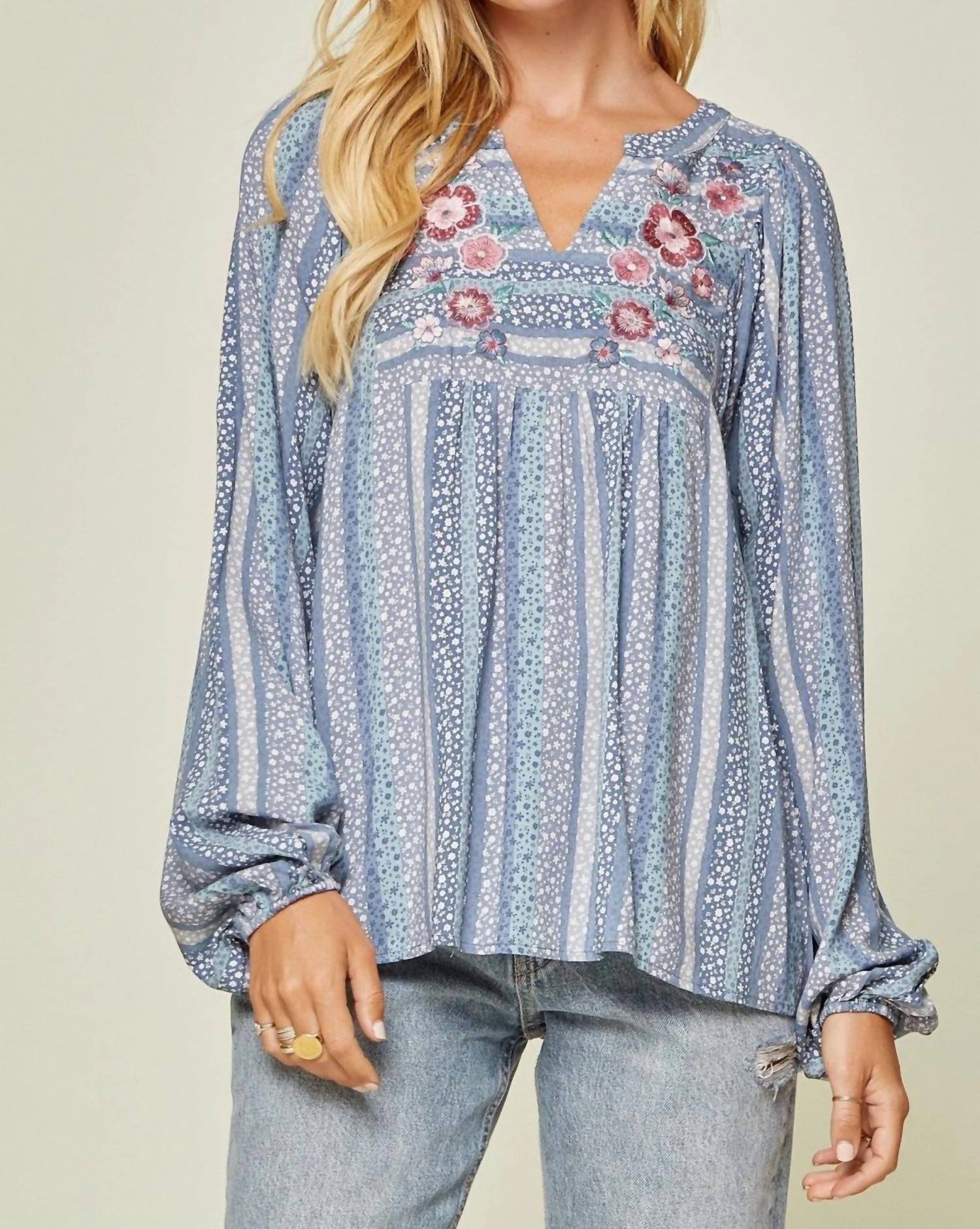 ANDREE BY UNIT Топ-бэбидолл с цветочной вышивкой, синий
ANDREE BY UNIT Топ-бэбидолл с цветочной вышивкой, синий