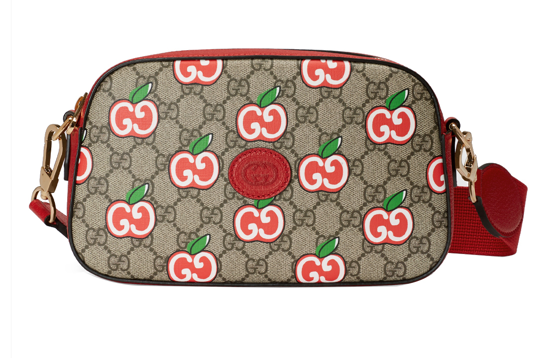 Сумка через плечо из холста с кожаными вставками для фотоаппарата женская красно-коричневая GUCCI
Сумка через плечо из холста с кожаными вставками для фотоаппарата женская красно-коричневая GUCCI