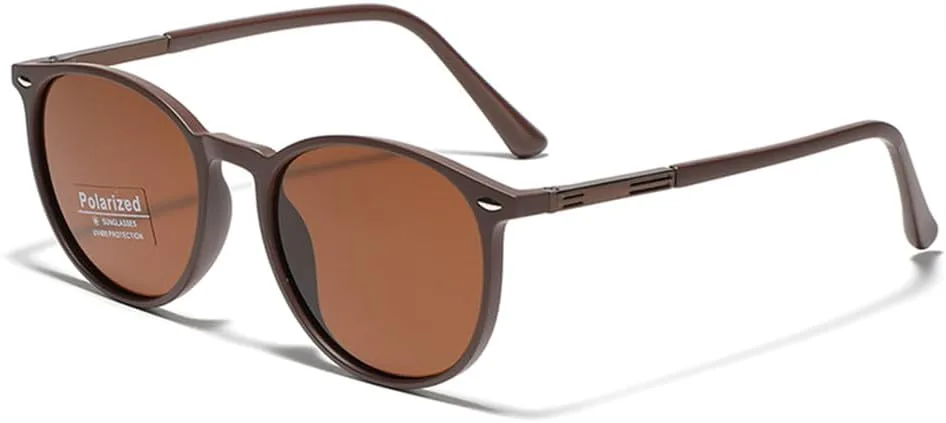 Круглые солнцезащитные очки для женщин, поляризованные солнцезащитные очки для мужчин, очки для вождения, сверхлегкие мужские солнцезащитные очки VFDHN, Brown
Круглые солнцезащитные очки для женщин, поляризованные солнцезащитные очки для мужчин, очки для вождения, сверхлегкие мужские солнцезащитные очки VFDHN, Brown