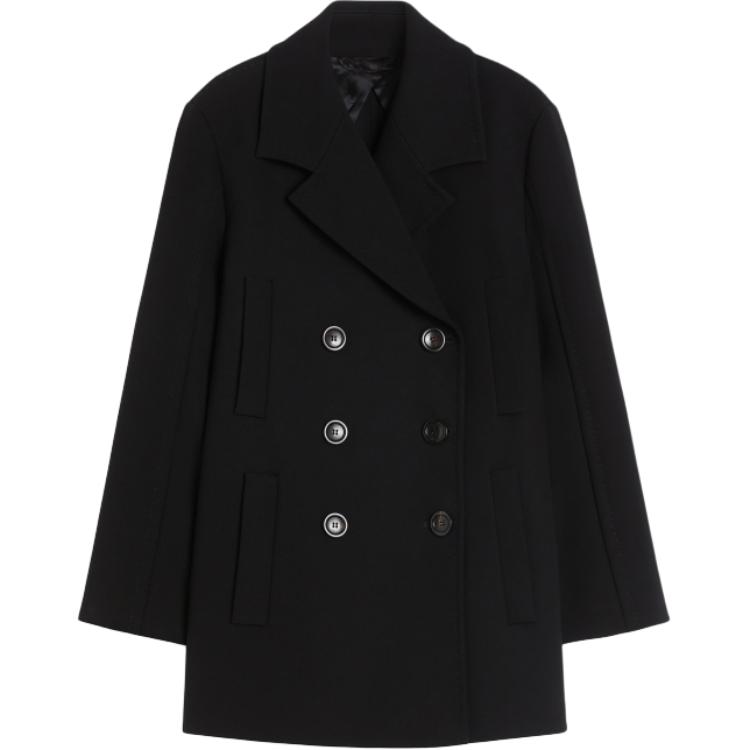 Двубортный блейзер MaxMara, черный
Двубортный блейзер MaxMara, черный