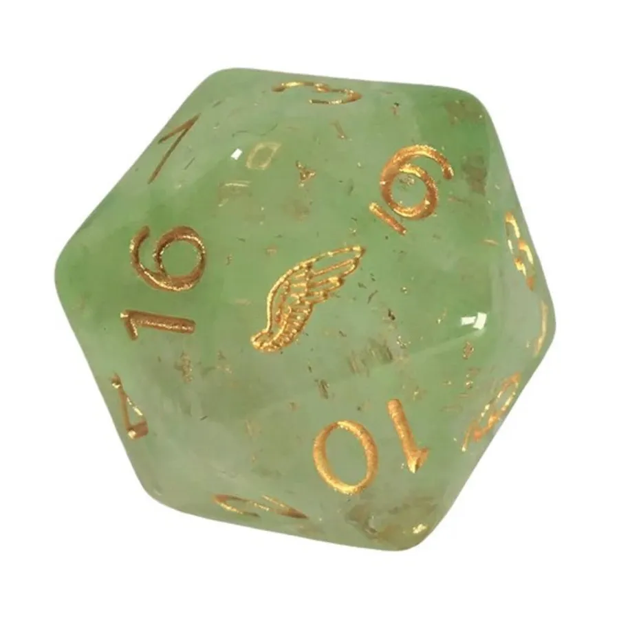 29 мм d20 — позолоченный грифон с символом крыла, Class & Creature Dice - Singles
29 мм d20 — позолоченный грифон с символом крыла, Class & Creature Dice - Singles