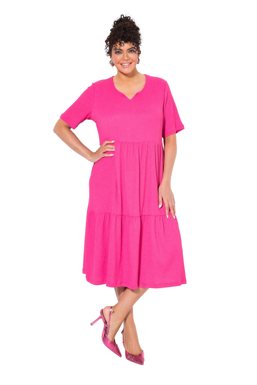 Миди платье Ulla Popken, Pink 
Миди платье Ulla Popken, Pink