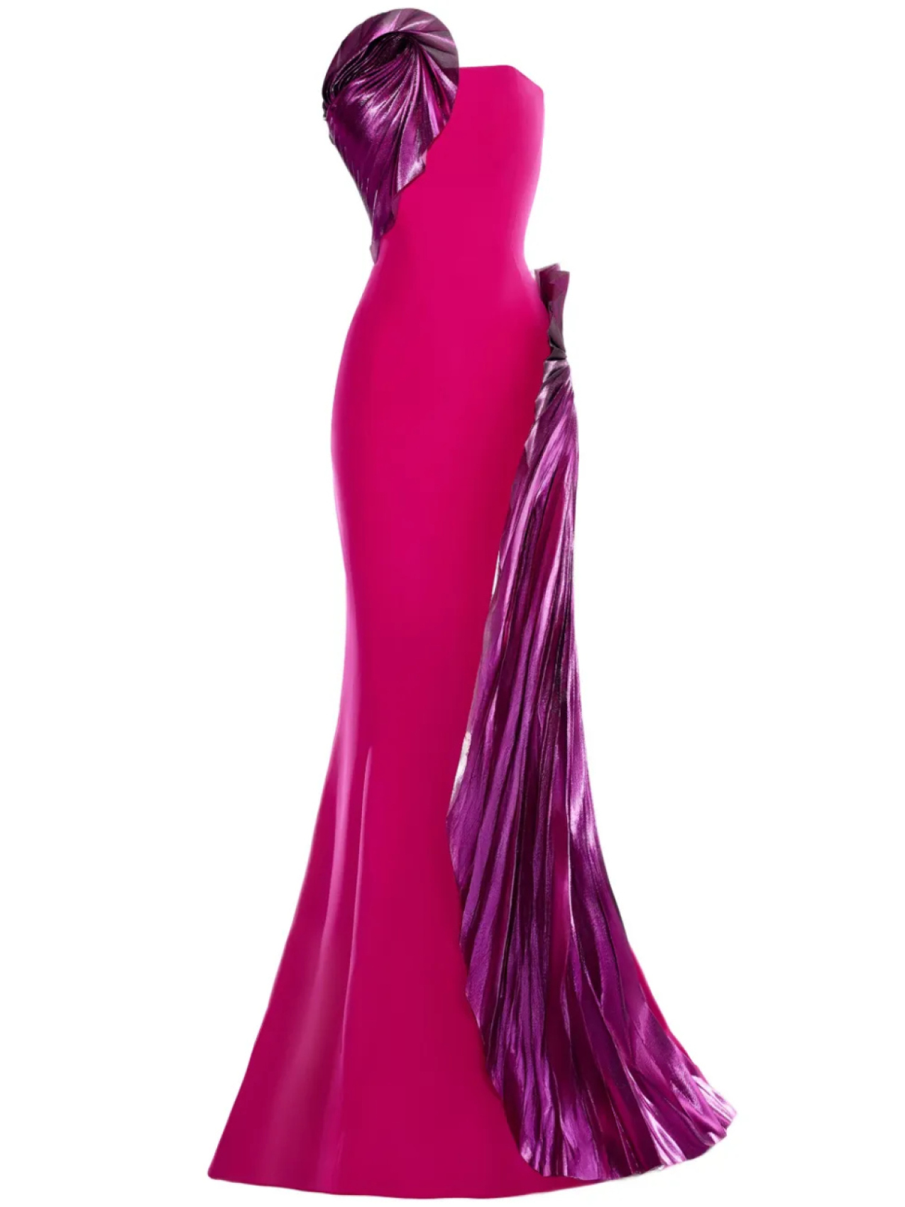 Gaby Charbachy вечернее платье без бретелей, розовый
Gaby Charbachy вечернее платье без бретелей, розовый