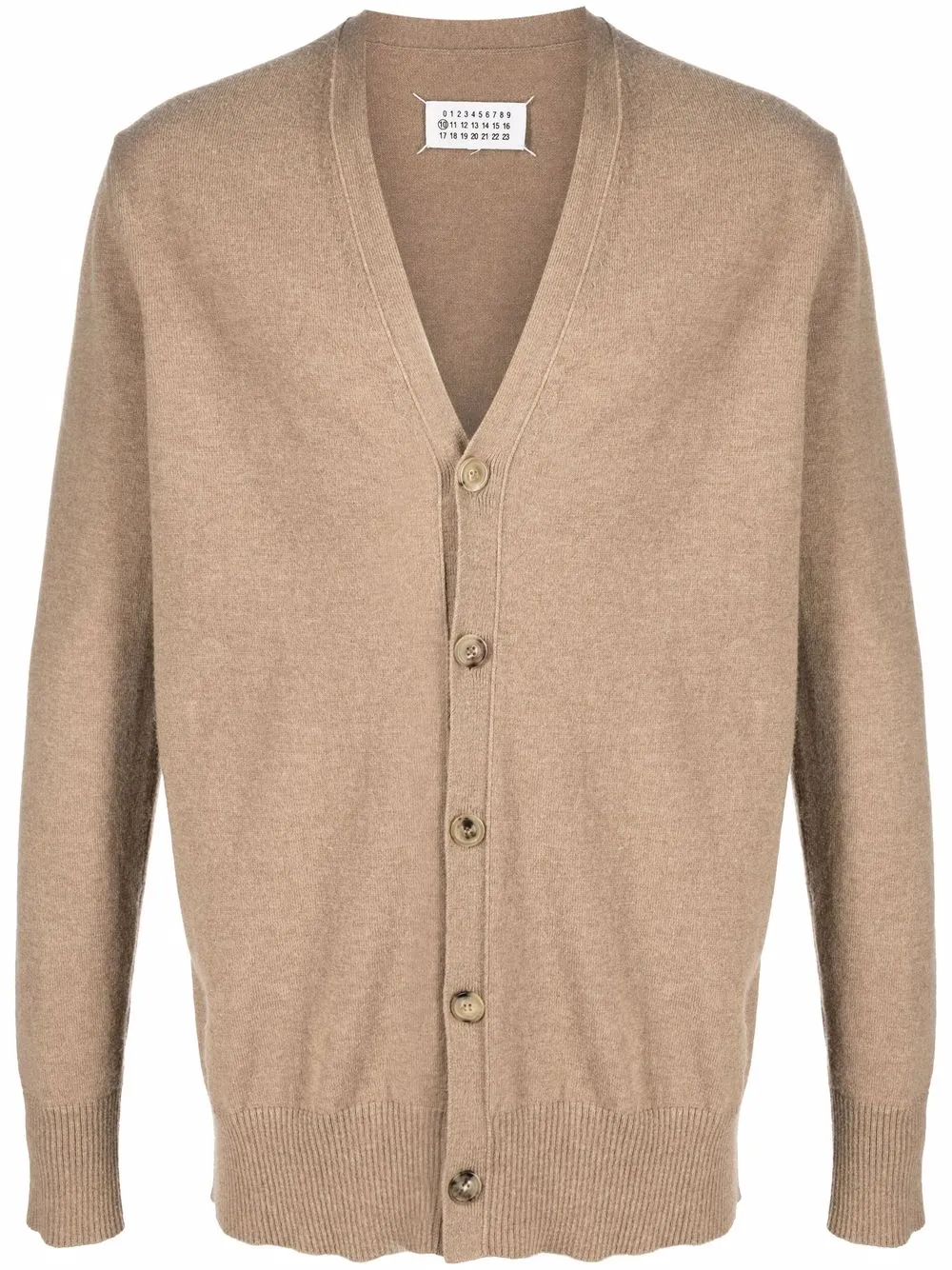 Кардиган с V-образным вырезом MAISON MARGIELA, коричневый
Кардиган с V-образным вырезом MAISON MARGIELA, коричневый