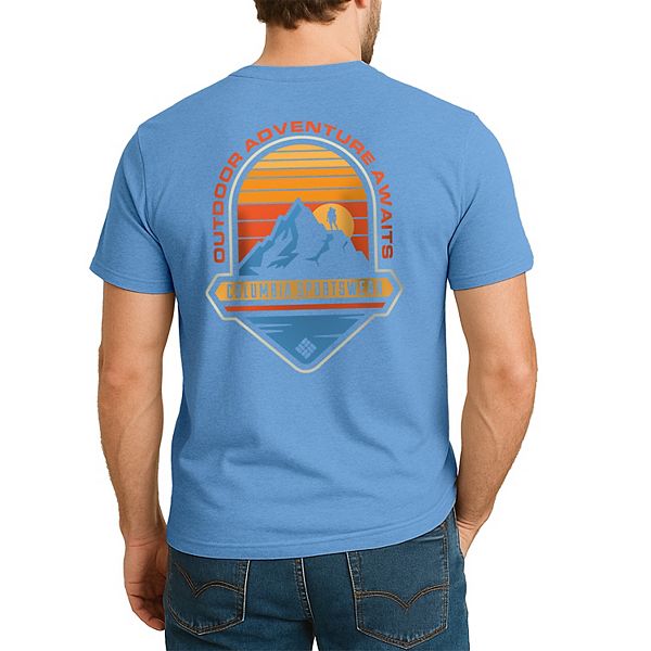 Мужская футболка hadvike с принтом Columbia, Steel Blue Hiker
Мужская футболка hadvike с принтом Columbia, Steel Blue Hiker