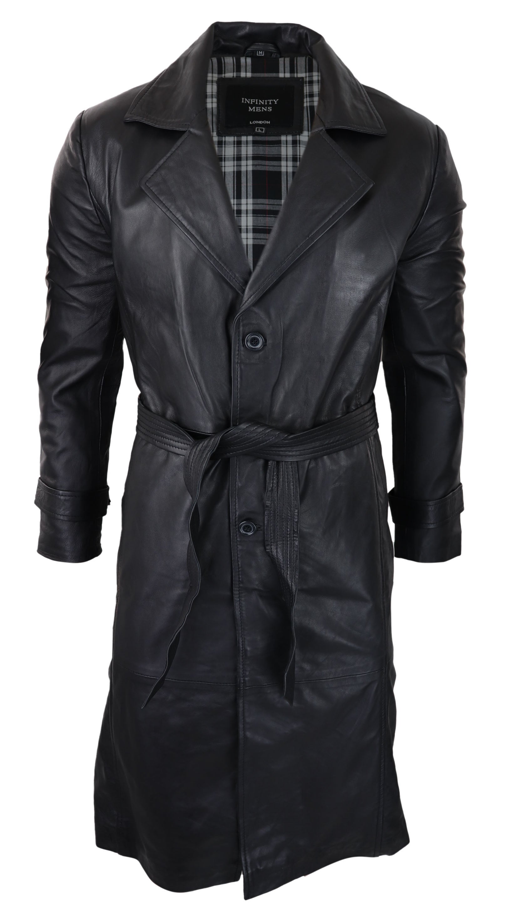 Кожаное классическое панковское пальто длиной 3/4 TruClothing, черный
Кожаное классическое панковское пальто длиной 3/4 TruClothing, черный