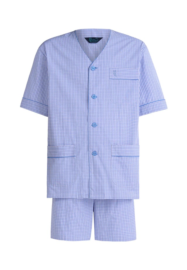 Короткая пижама. Хлопковый поплин с пуговицами спереди в клетку. El Búho Nocturno, голубой
Короткая пижама. Хлопковый поплин с пуговицами спереди в клетку. El Búho Nocturno, голубой