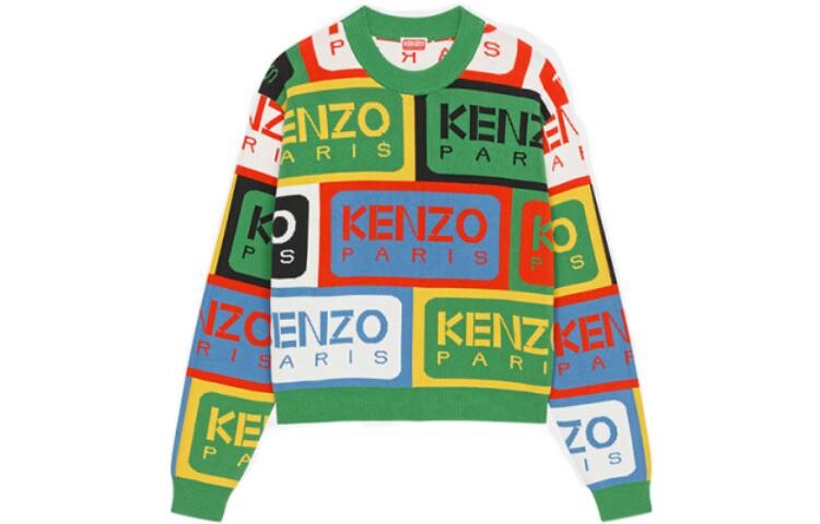 Свитер женский Kenzo, зеленый / белый
Свитер женский Kenzo, зеленый / белый