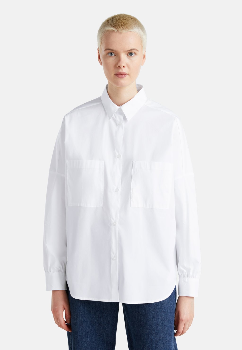 Блузка на пуговицах United Colors of Benetton, белый
Блузка на пуговицах United Colors of Benetton, белый