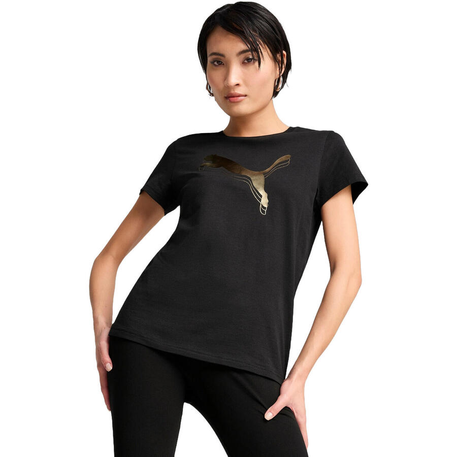 Футболка Puma Ess Metallic Tee, черная, женская
Футболка Puma Ess Metallic Tee, черная, женская