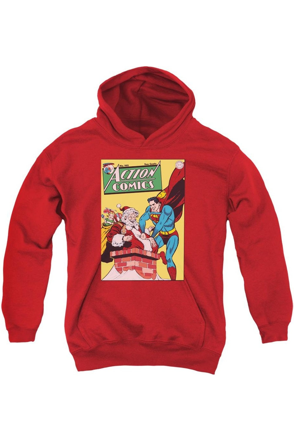 DC Comics Обложка №105 Молодежная толстовка с капюшоном Gildan, красный
DC Comics Обложка №105 Молодежная толстовка с капюшоном Gildan, красный