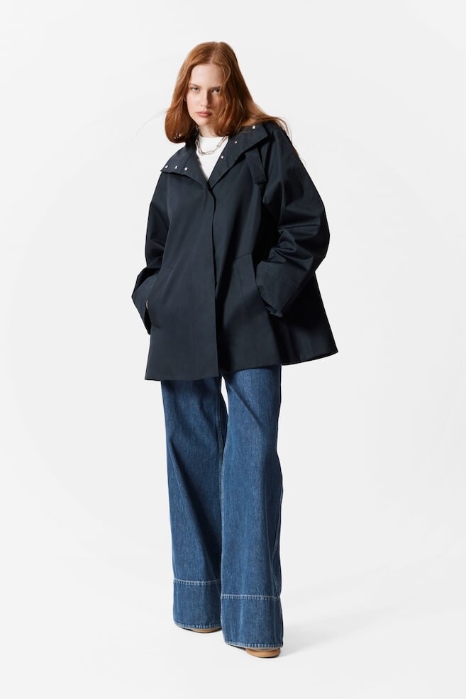 Жакет А-силуэта с воротником-трубой & Other Stories, синий
Жакет А-силуэта с воротником-трубой & Other Stories, синий