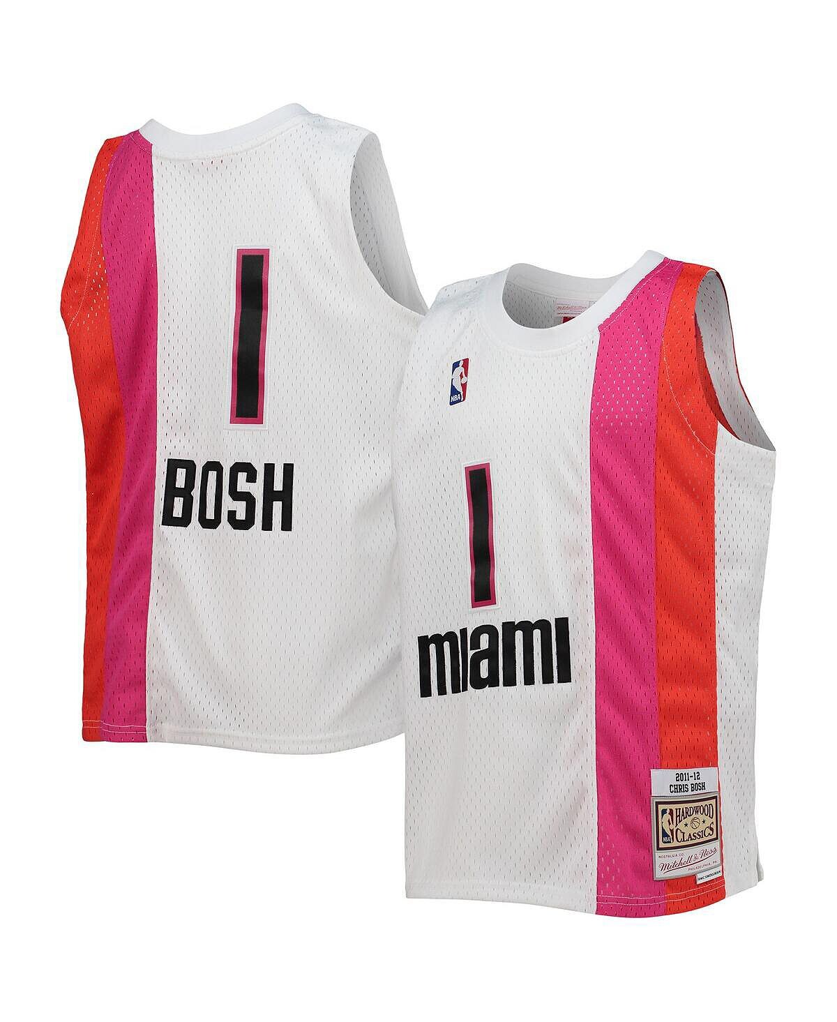 Джерси Big Boys Chris Bosh White Miami Heat 2011-12 Hardwood Classics Swingman Mitchell & Ness
Джерси Big Boys Chris Bosh White Miami Heat 2011-12 Hardwood Classics Swingman Mitchell & Ness