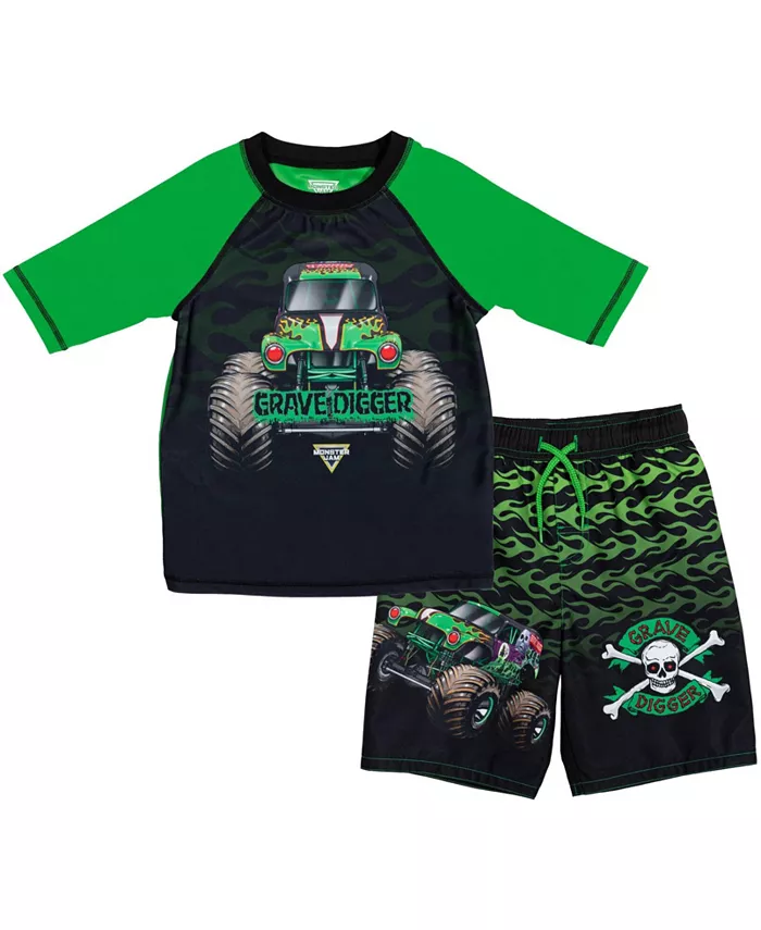 Детский комплект для плавания: худи-рашгард и шорты Boys Pullover Rash Guard and Swim Trunks Outfit Set Monster Jam, черный
Детский комплект для плавания: худи-рашгард и шорты Boys Pullover Rash Guard and Swim Trunks Outfit Set Monster Jam, черный