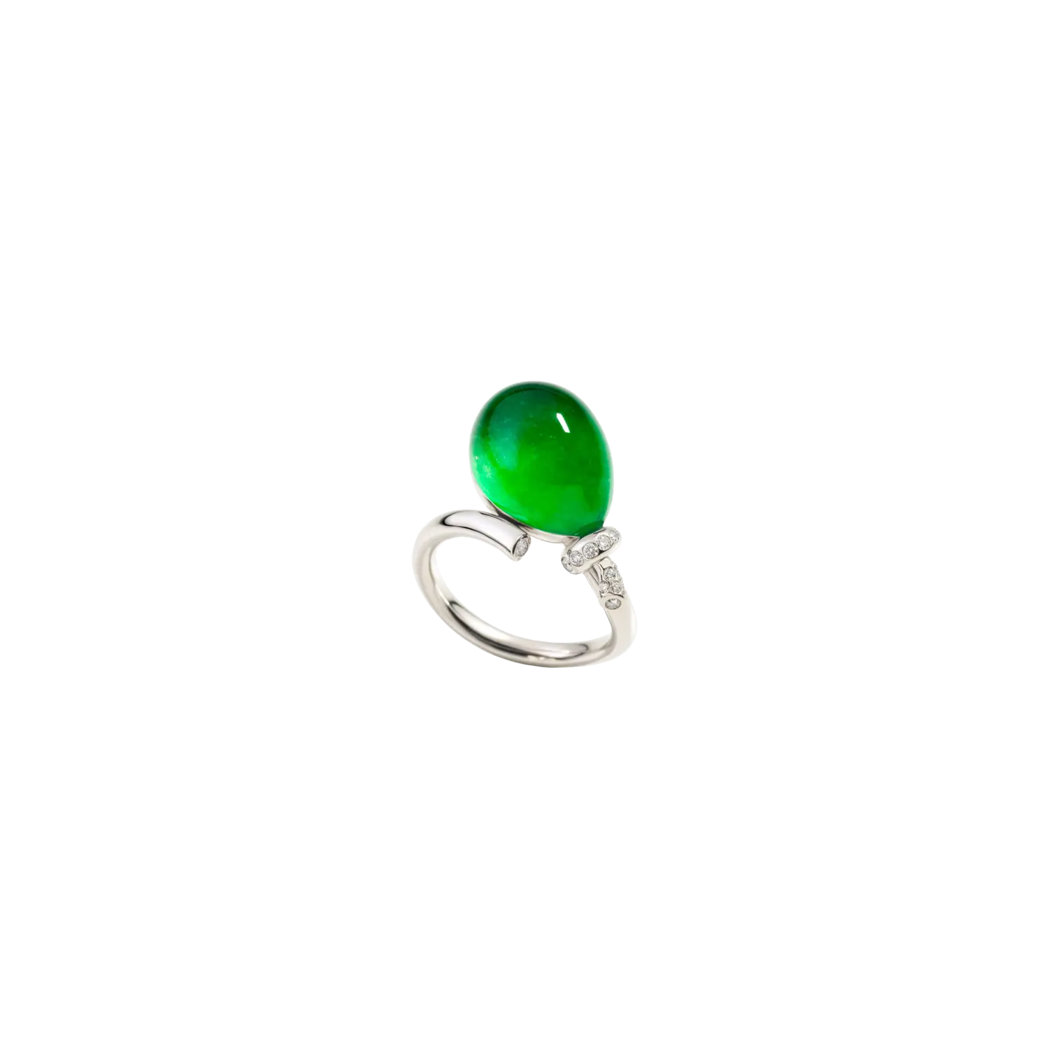 Кольцо-Воздушный шар из белого золота 18 карат с бриллиантами, нефритом и горным хрусталем Vhernier
Кольцо-Воздушный шар из белого золота 18 карат с бриллиантами, нефритом и горным хрусталем Vhernier