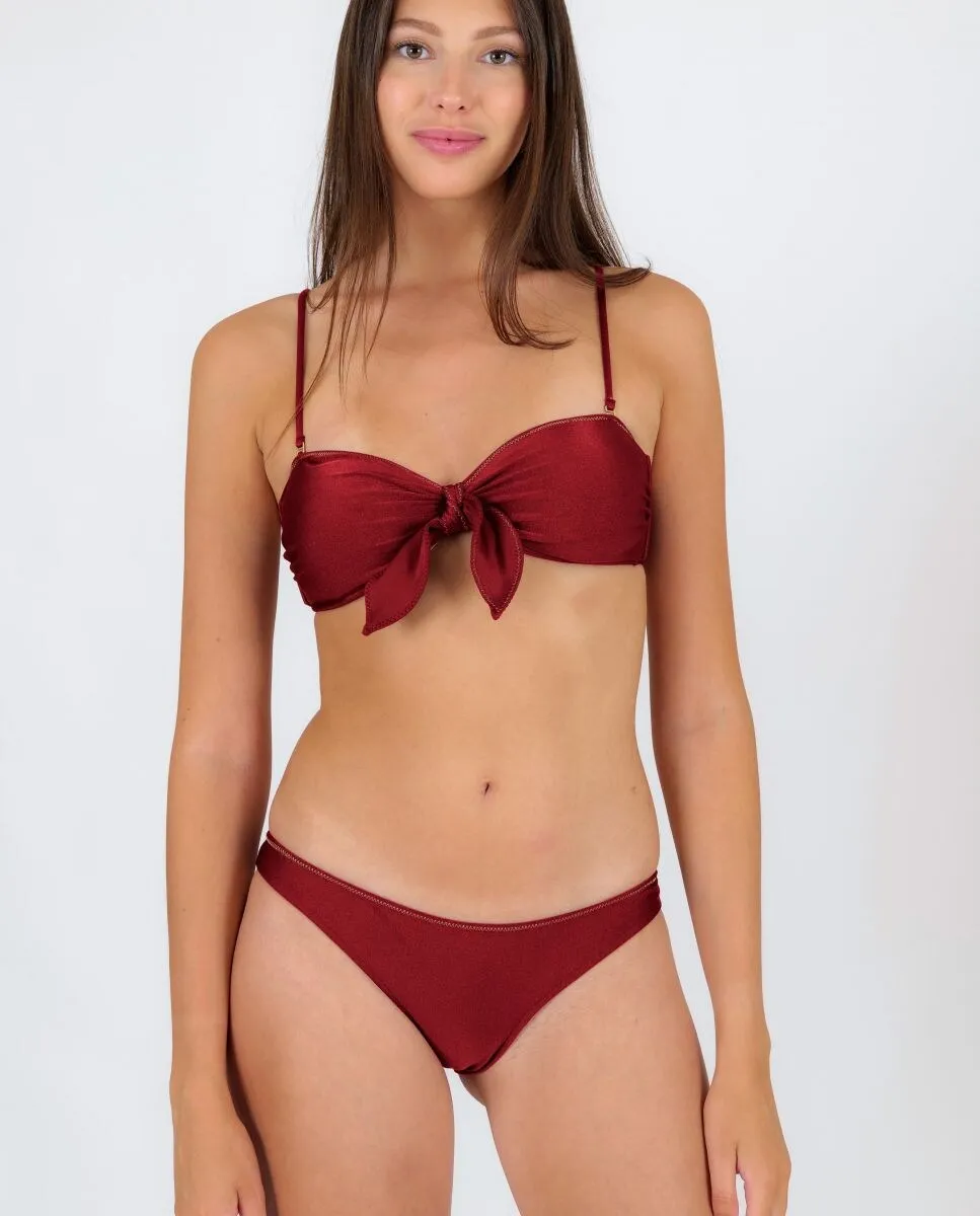 Гладкие бразильские плавки бикини Río de Sol, красный
Гладкие бразильские плавки бикини Río de Sol, красный