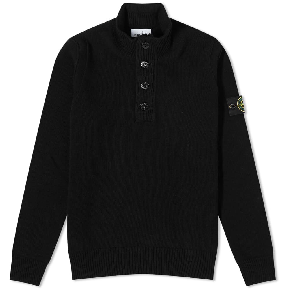 Stone Island Воротник-стойка на пуговицах Шея Вязаный, черный
Stone Island Воротник-стойка на пуговицах Шея Вязаный, черный
