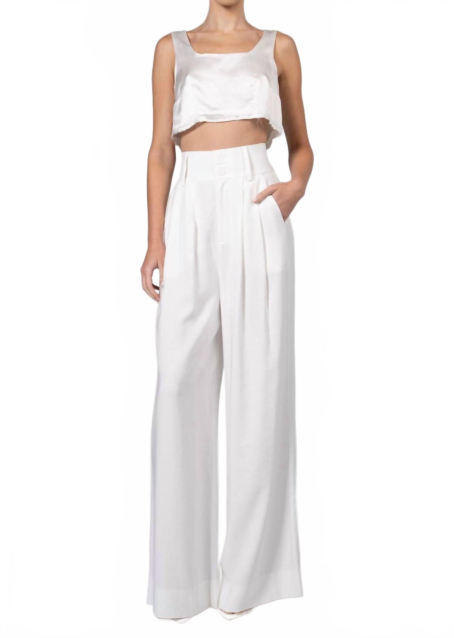 Пейдж Широкие брюки в белом NONCHALANTLABEL
Пейдж Широкие брюки в белом NONCHALANTLABEL